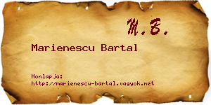 Marienescu Bartal névjegykártya